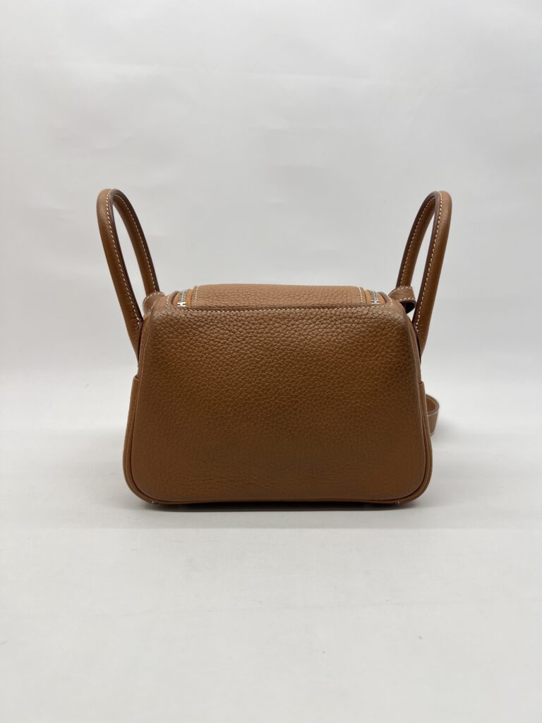 Hermes Mini Lindy Clemence Gold PHW