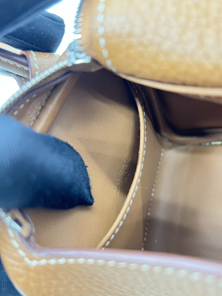 Hermes Mini Lindy Clemence Gold PHW