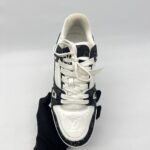 Louis Vuitton Trainer Sneakers Black White Denim