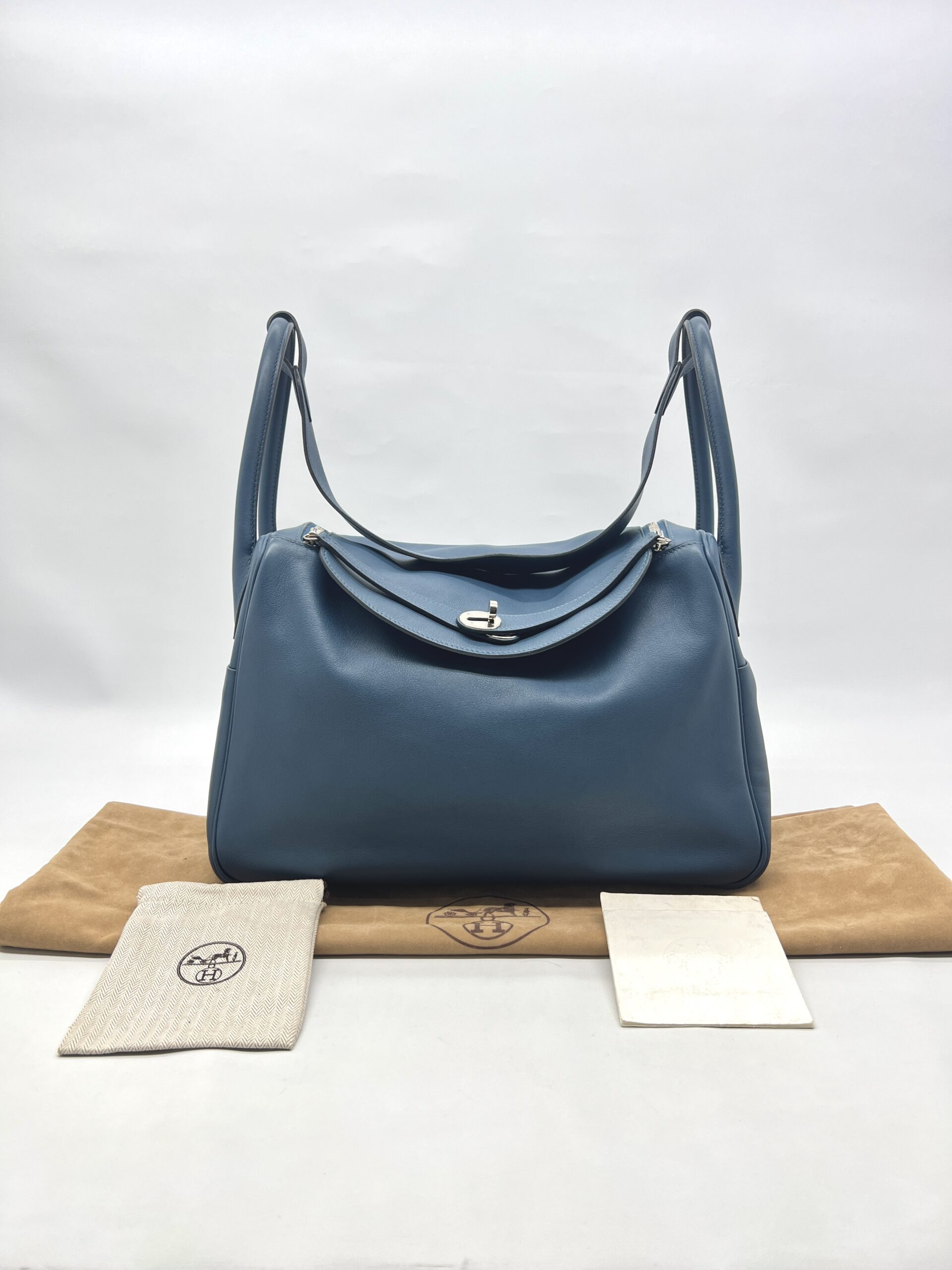 Hermes  Lindy 34 Swift Blue PHW