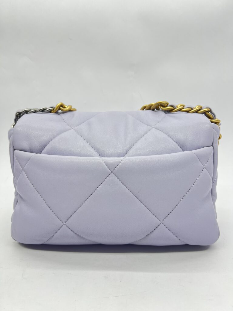 Chanel Small 19 Bag Lilac Lambskin