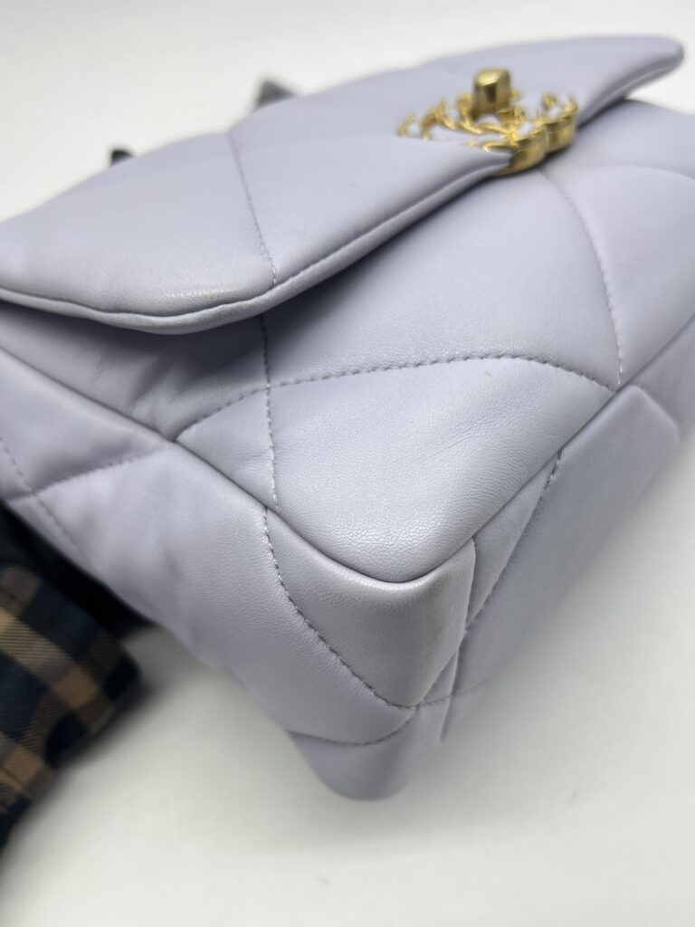 Chanel Small 19 Bag Lilac Lambskin