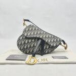 Dior Saddle Medium Canvas Oblique GHW