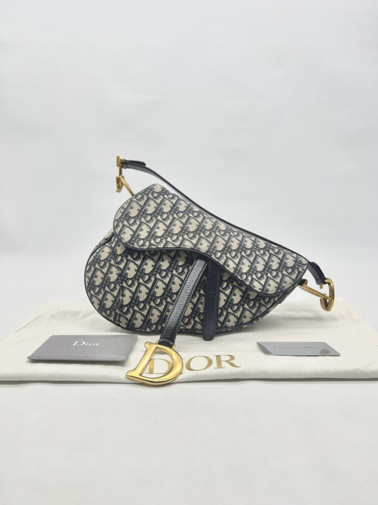 Dior Saddle Medium Canvas Oblique GHW