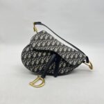 Dior Saddle Medium Canvas Oblique GHW