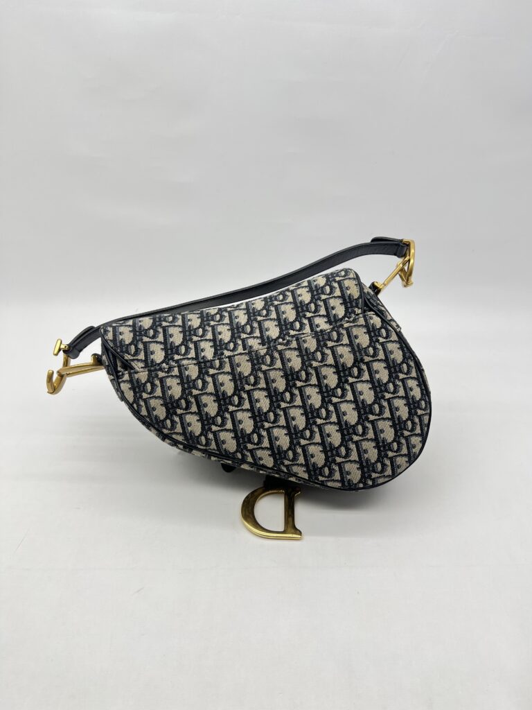 Dior Saddle Medium Canvas Oblique GHW