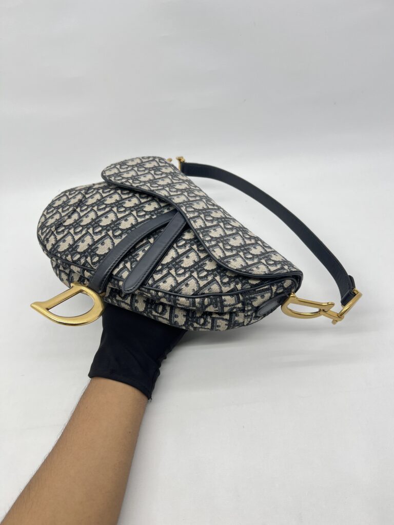 Dior Saddle Medium Canvas Oblique GHW