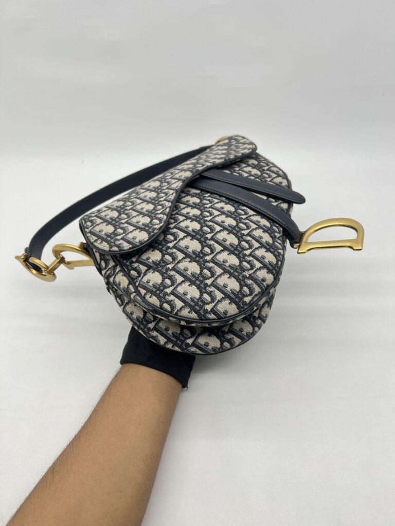 Dior Saddle Medium Canvas Oblique GHW