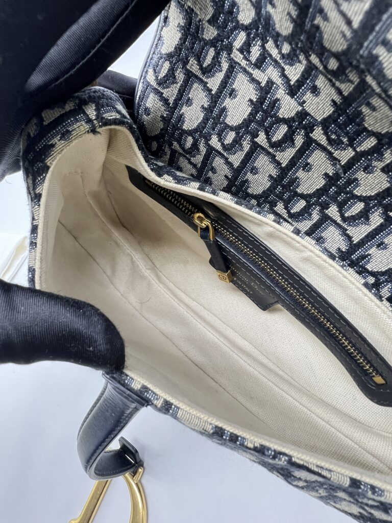 Dior Saddle Medium Canvas Oblique GHW