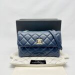 Chanel Trendy CC Flap Lambskin Blue GHW