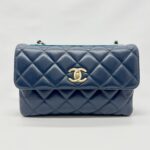 Chanel Trendy CC Flap Lambskin Blue GHW