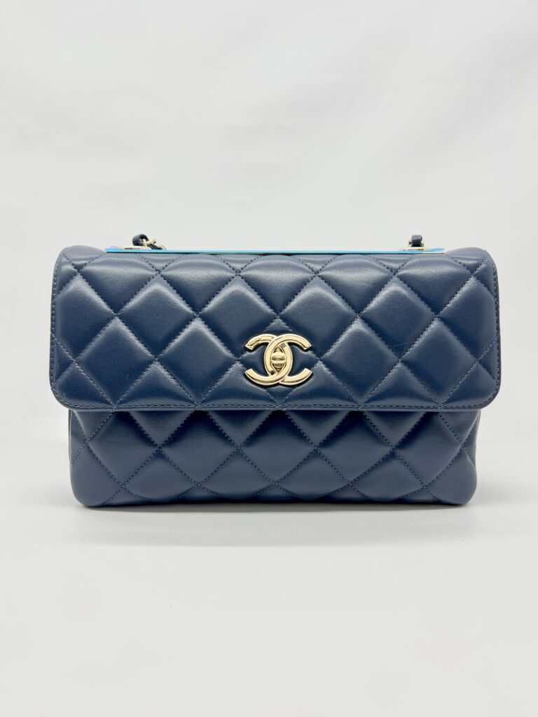 Chanel Trendy CC Flap Lambskin Blue GHW
