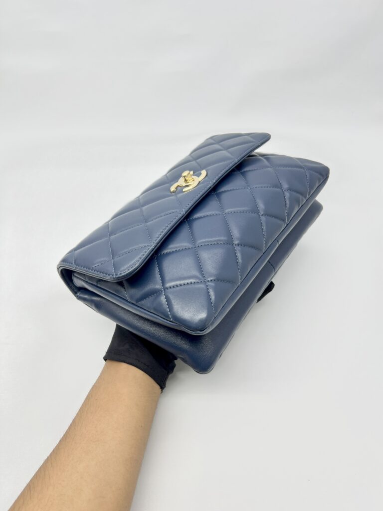 Chanel Trendy CC Flap Lambskin Blue GHW