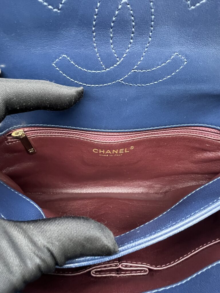 Chanel Trendy CC Flap Lambskin Blue GHW