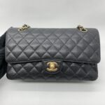 Chanel Medium Classic D Flap Caviar Black GHW