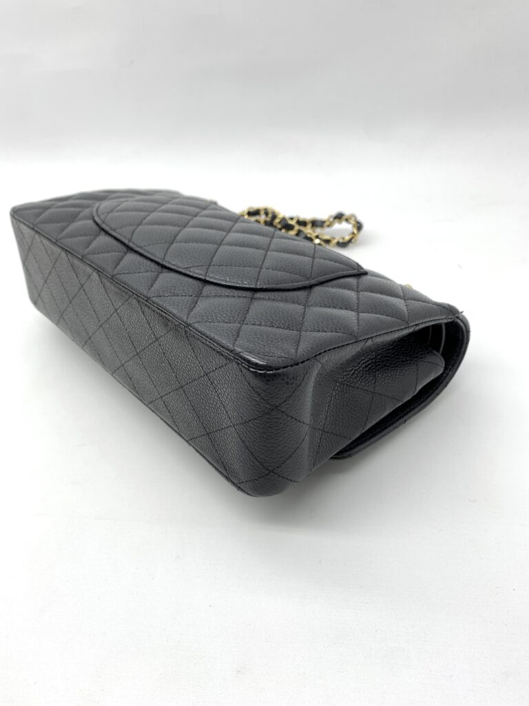 Chanel Medium Classic D Flap Caviar Black GHW