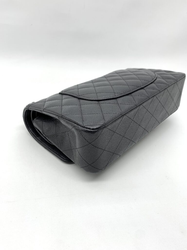 Chanel Medium Classic D Flap Caviar Black GHW