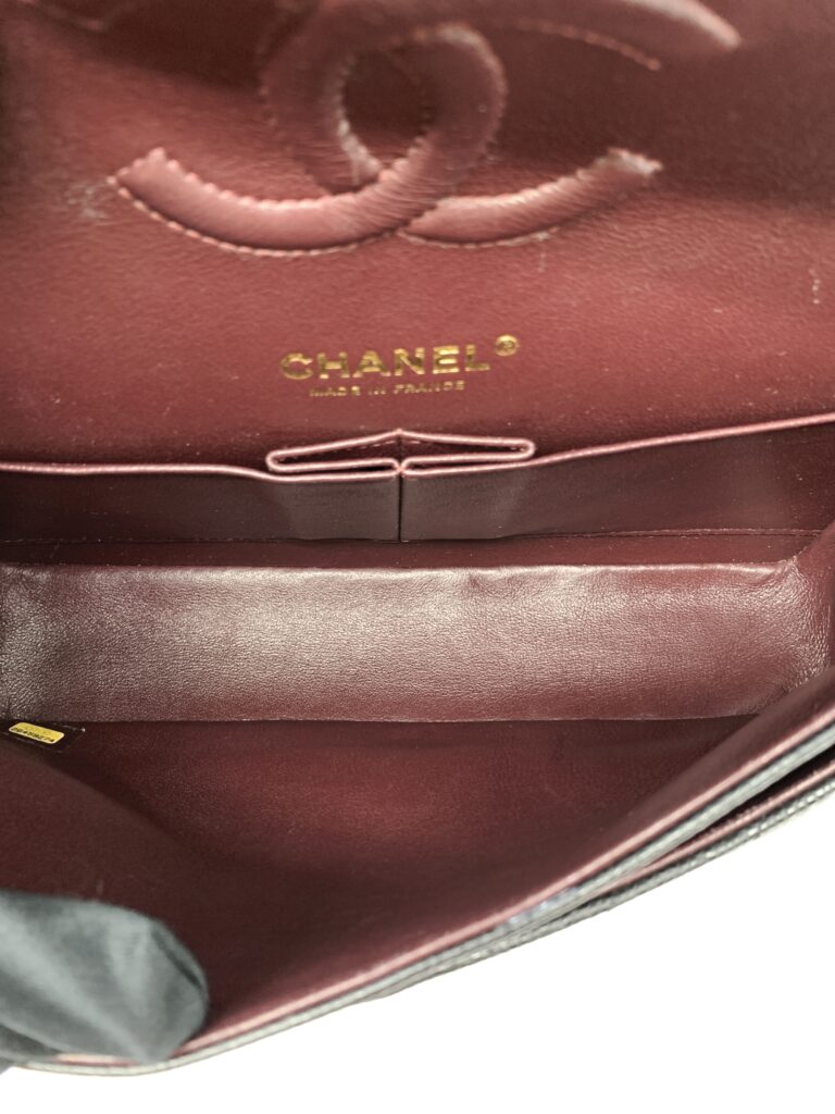 Chanel Medium Classic D Flap Caviar Black GHW
