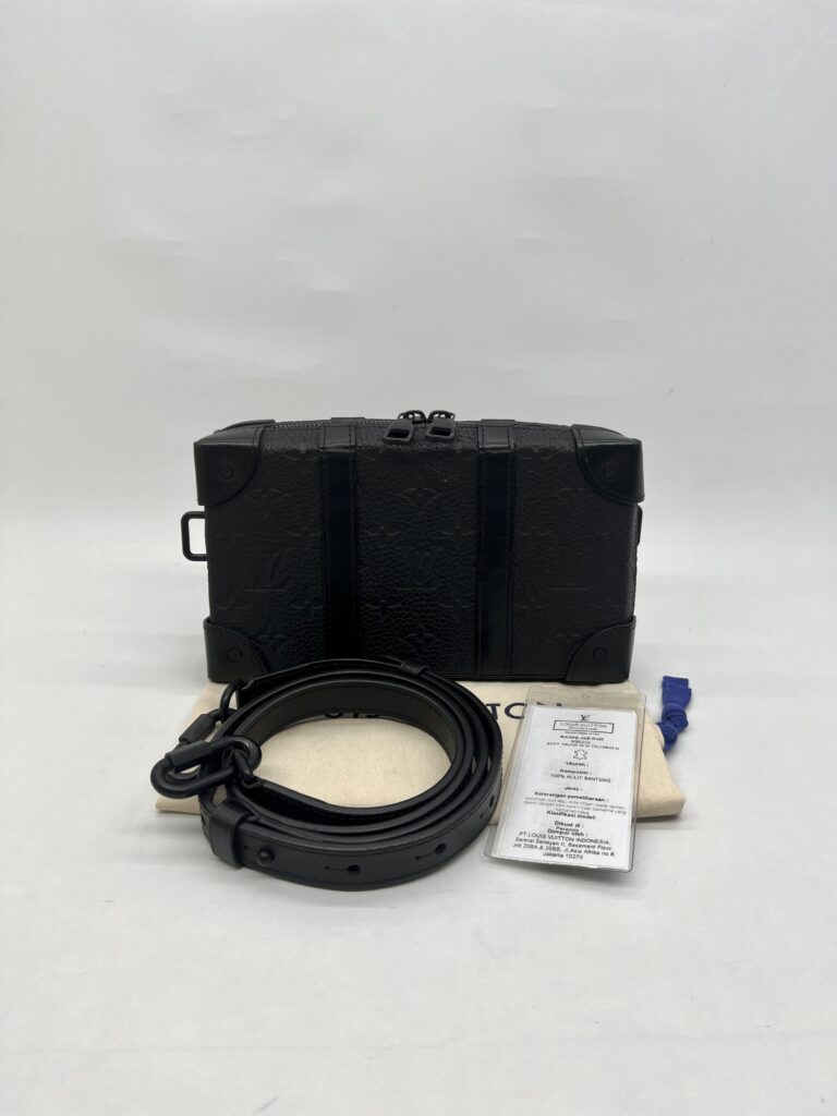 Louis Vuitton Soft Trunk Wallet Taurillon Monogram All Black