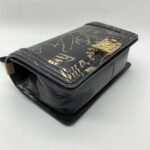 Chanel Boy 25 Crocodile Embossed Black Graffiti Gold GHW
