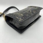 Chanel Boy 25 Crocodile Embossed Black Graffiti Gold GHW