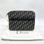 Dior Travel Kit Pouch Canvas Oblique Blue GHW
