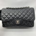 Chanel Jumbo Classic D Flap Caviar Black SHW