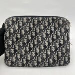 Dior Travel Kit Pouch Canvas Oblique Blue GHW