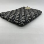 Dior Travel Kit Pouch Canvas Oblique Blue GHW