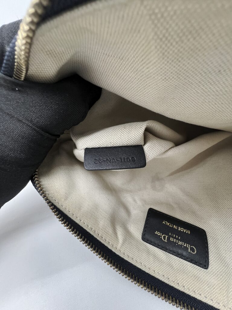 Dior Travel Kit Pouch Canvas Oblique Blue GHW