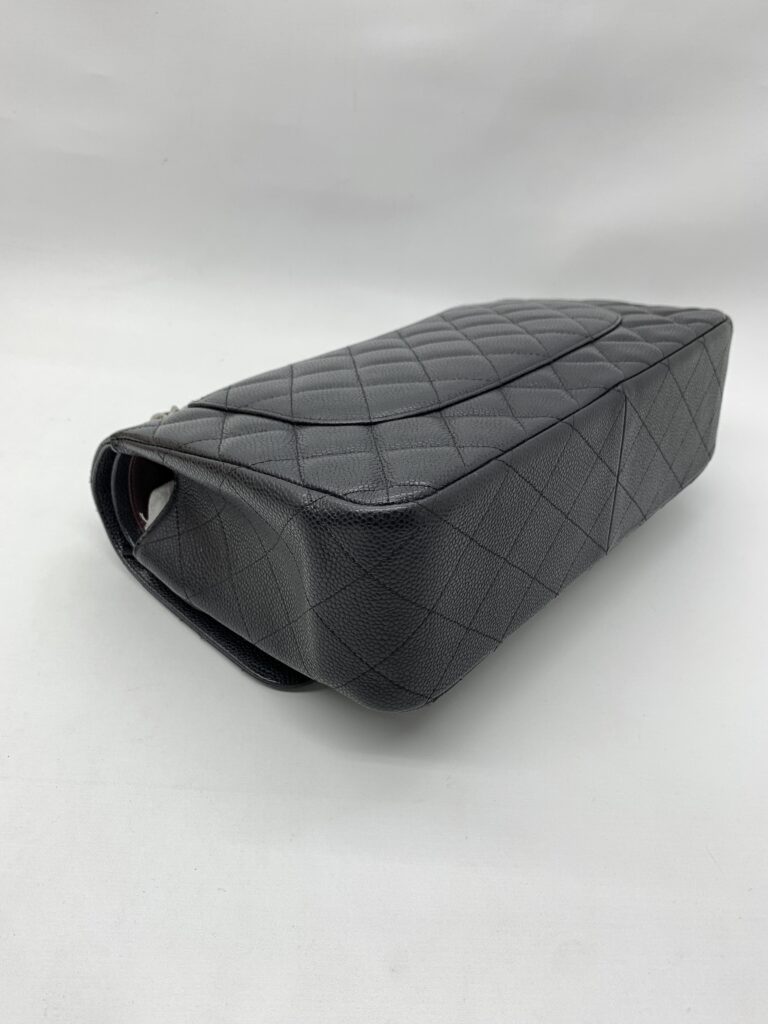 Chanel Jumbo Classic D Flap Caviar Black SHW