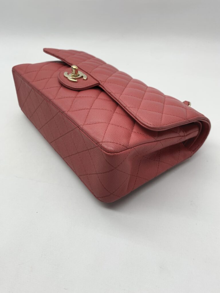 Chanel Classic Medium D Flap Caviar Pink GHW