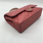 Chanel Classic Medium D Flap Caviar Pink GHW
