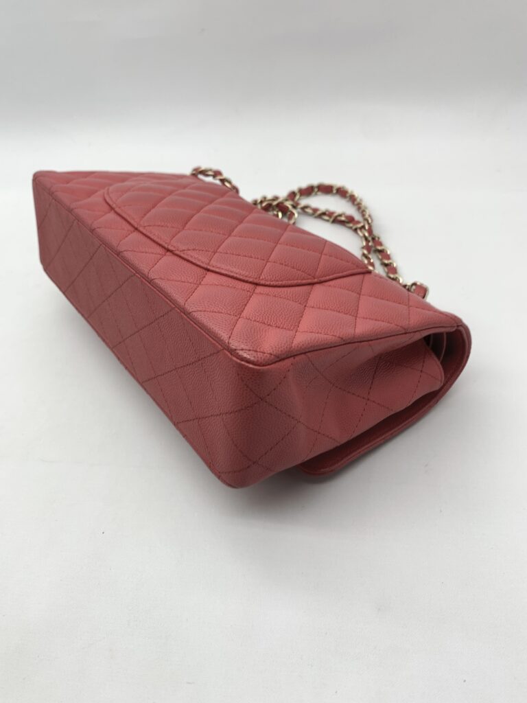 Chanel Classic Medium D Flap Caviar Pink GHW