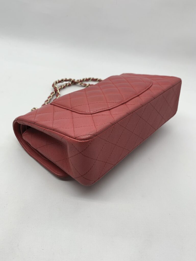 Chanel Classic Medium D Flap Caviar Pink GHW