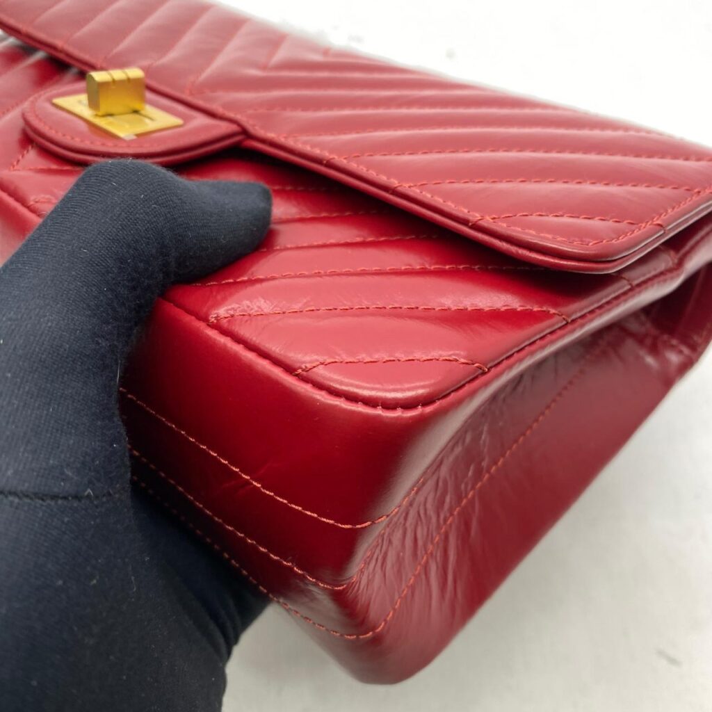Chanel Reissue Aged Calfskin Red GHW