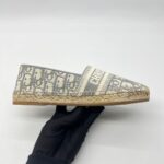 Granville Espadrilles Canvas Grey Stone Oblique