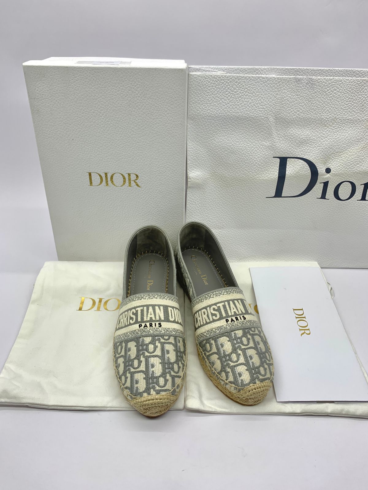 Granville Espadrilles Canvas Grey Stone Oblique