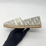 Granville Espadrilles Canvas Grey Stone Oblique