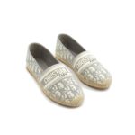 Granville Espadrilles Canvas Grey Stone Oblique