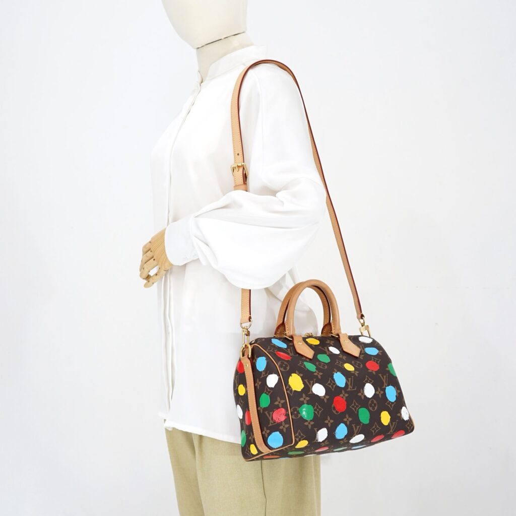 Speedy Bandou 25 Monogram Infinity Dots Yayoi Kusama