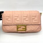 Baguette FF Embossed Baby Pink