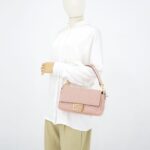 Baguette FF Embossed Baby Pink