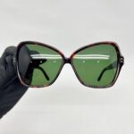 Geometric Sunglasses Brown Gradient