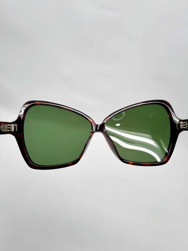 Geometric Sunglasses Brown Gradient