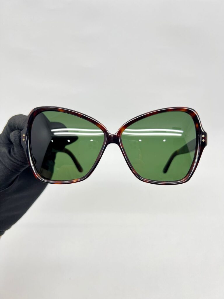 Geometric Sunglasses Brown Gradient
