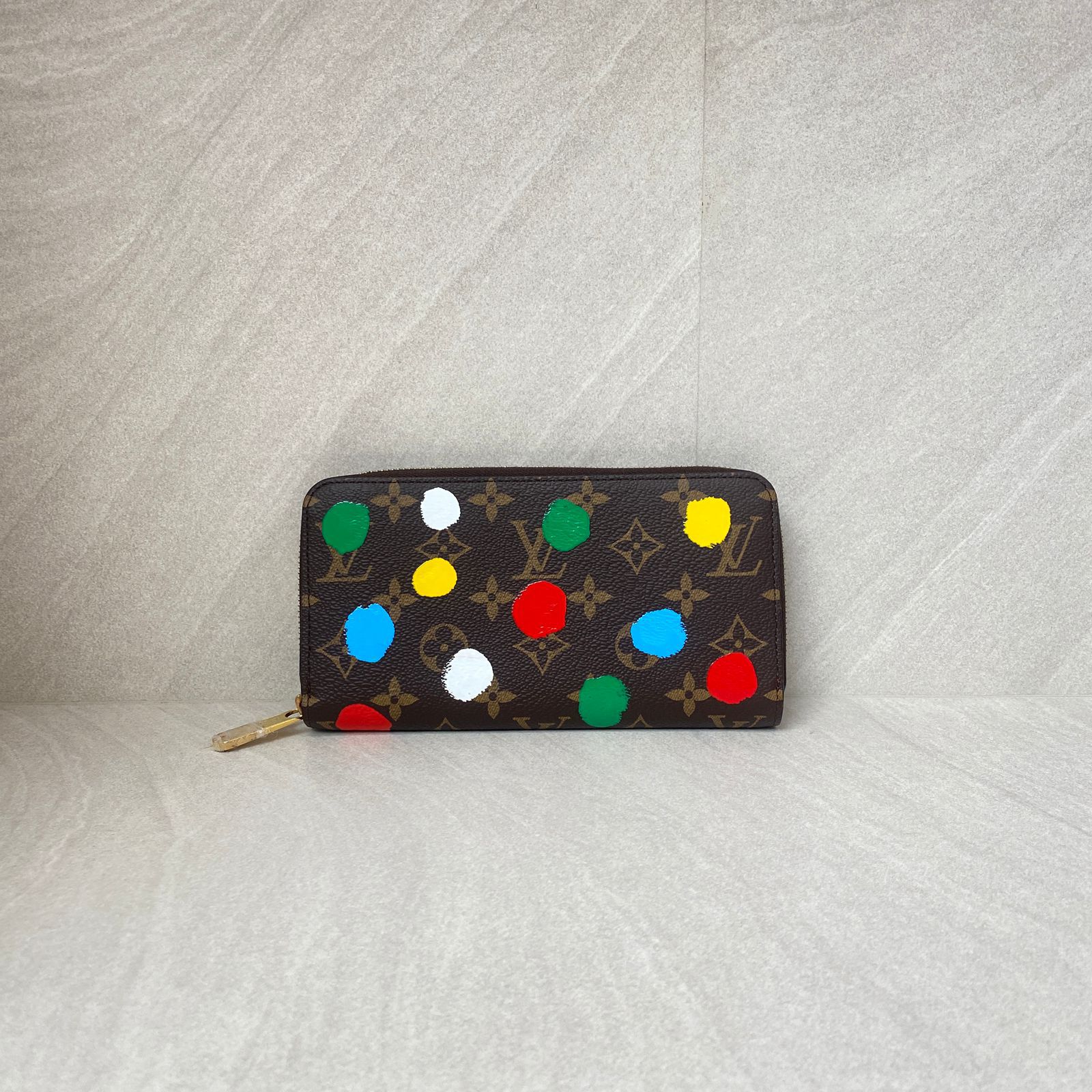 Zip Wallet Monogram Infinity Dots Yayoi Kusama