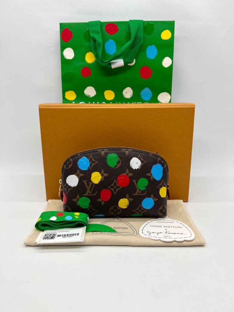Cosmetic Pouch Monogram Infinity Dots Yayoi Kusama