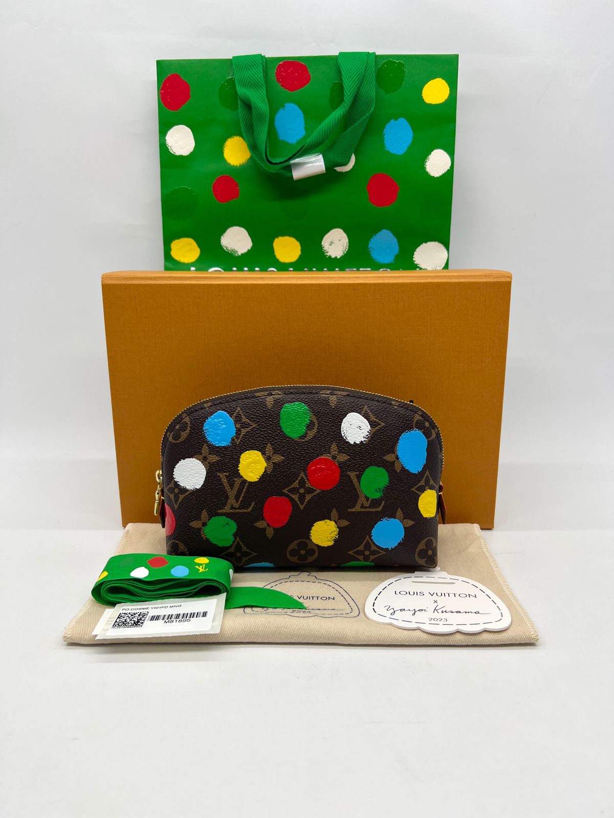 Cosmetic Pouch Monogram Infinity Dots Yayoi Kusama