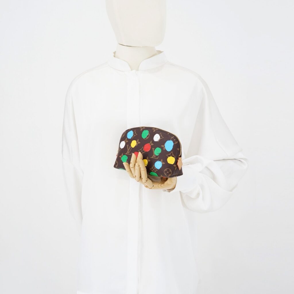 Cosmetic Pouch Monogram Infinity Dots Yayoi Kusama